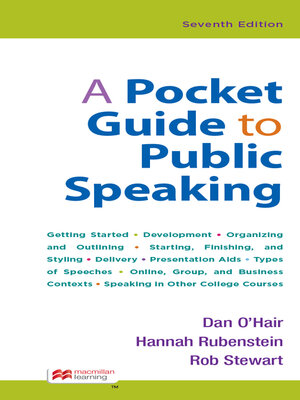cover image of A Pocket Guide to Public Speaking